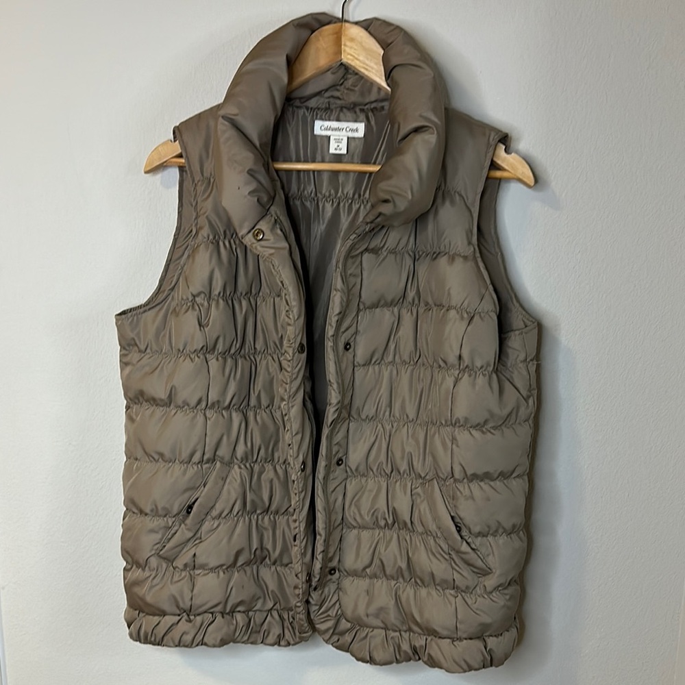 Coldwater Creek Shimmering Silver Vest